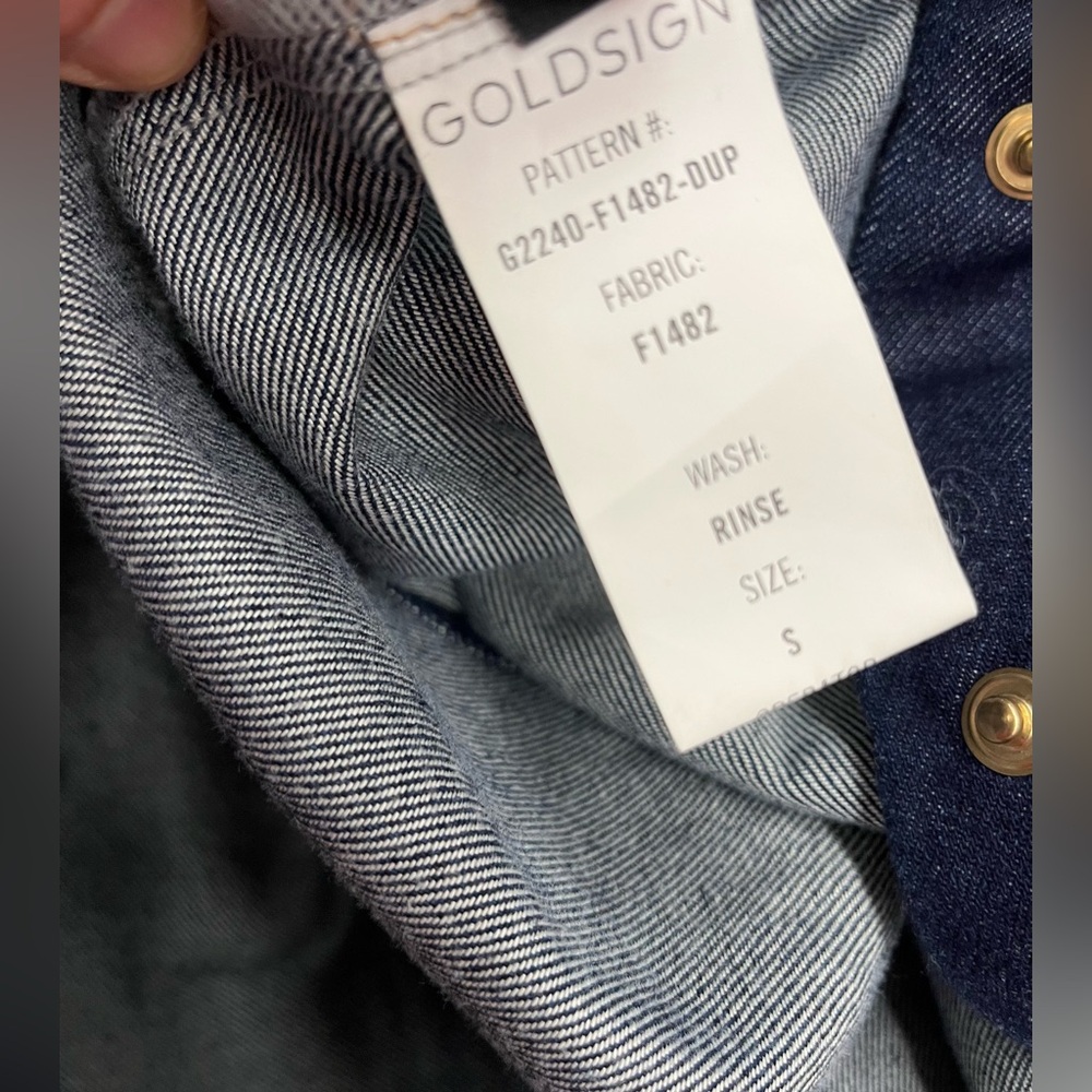 Goldsign Dark Indigo Denim Shirt Dress - Picture 6 of 11